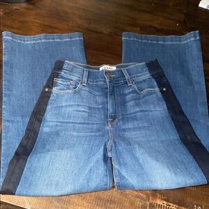 Frame Denim Classic Indigo Jeans tuxedo stripe size 25